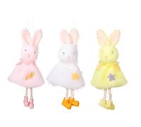 Lapins de Pâques faits à la main, décoration à suspendre pour crèche et école