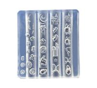 Lapins en silicone de jardin haute transparence pour créer des ongles uniques accessoires d'art flexible en silicone