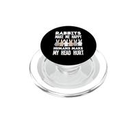 Lapins Make Me Happy - Lapin Amusant PopSockets PopGrip pour MagSafe