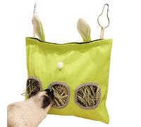 Lapins Mangeoire à foin, foin - Lapin suspendu | Sac d'alimentation lente lavable, gestionnaire stockage facile pour petits animaux