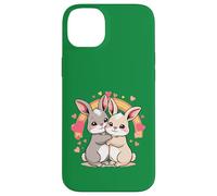 Lapins Mignons avec cœur et Amour Coque pour iPhone 14 Plus