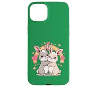 Lapins Mignons avec cœur et Amour Coque pour iPhone 15 Plus