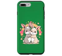 Lapins Mignons avec cœur et Amour Coque pour iPhone 7 Plus/8 Plus