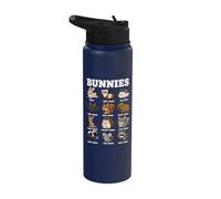 Lapins Surnoms D'animaux Drôles Tableau Des Créatures Stainless Steel Insulated Water Bottle
