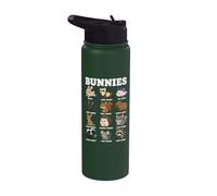 Lapins Surnoms D'animaux Drôles Tableau Des Créatures Stainless Steel Insulated Water Bottle