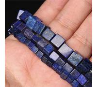 Lapis Lazuli 4/6/8mm Cube Carré Perles Pierre Naturelle Agates Perles D'espacement En Vrac Pour La Fabrication De Bijoux DIY Collier Boucles D'oreilles Bracelet-Lapis Lazuli,6mm(approx60pcs)