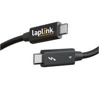 LAPLINK Câble Thunderbolt 4 - Transfert de données ultra haute vitesse - Compatible avec le logiciel de migration PCmover (non inclus) - Compatible avec les ports Thunderbolt 3 et 4 - 0,8 m