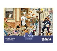 L'apocalypse des excréments de Chien à Paris Puzzle en Bois Imperméable DIY Puzzles De 1000 Pièces pour Adultes Amusant De Décoration pour La Maison