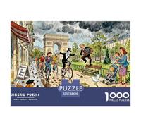 L'apocalypse des excréments de Chien à Paris Puzzle en Bois Imperméable DIY Puzzles De 1000 Pièces pour Adultes Défi Et Casse-tête Jeux Éducatifs