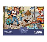 L'apocalypse des excréments de Chien à Paris Puzzle en Bois Imperméable Puzzles De 1000 Pièces pour Adultes Amusant De Décoration pour La Maison