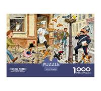 L'apocalypse des excréments de Chien à Paris Puzzle en Bois Imperméable Puzzles De 1000 Pièces pour Adultes Défi Et Casse-tête Jeux De Stimulants