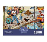 L'apocalypse des excréments de Chien à Paris Puzzle en Bois Imperméable Puzzles De 1000 Pièces pour Adultes Cadeaux Amusant Jeux De Stimulants