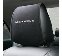 LAPOOH 1 Pièces Siège de Voiture Appuie-tête Oreiller Housse Anti-poussière pour Tesla Model 3/X/S/Y Tête Cou Repos Housse de Coussin Auto Intérieur Accessoires,for Model Y
