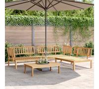 LAPOOH 3209310 Ensemble de canapés en palettes de jardin 4 pièces en bois massif d'acacia
