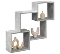 LAPOOH Armoire Murale 78x18x71 cm Gris béton Bois d'ingénierie,Armoire Industrielle,Armoire De Rangement