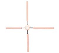 LAPOOH Bâtons D'entraînement Croisés pour Le Dos, Bâtons Correcteurs de Posture pour Améliorer la Posture et Soulager la Douleur, Adaptés aux Adultes et aux Enfants, Acier Inoxydable, (Rose)