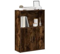 LAPOOH Bibliothèque chêne fumé 60x24x85 cm Bois d'ingénierie,Bibliothèque Meuble De Rangement,Bibliotheque Murale,Etagere Livre