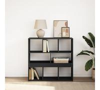 LAPOOH Bibliothèque/Séparateur de pièce Noir 100x33x94,5 cm,Bibliothèque Meuble De Rangement,Bibliotheque Murale,Etagere Livre