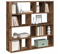 LAPOOH Bibliothèque/Séparateur de pièce Vieux Bois 105x24x102 cm,Bibliothèque Meuble De Rangement,Bibliotheque Murale,Etagere Livre