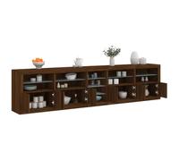 LAPOOH Buffet avec lumières en chêne marron 283 x 37 x 67 cm, meuble de salon, buffet - 3209029