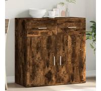 LAPOOH Buffet en bois d'ingénierie chêne fumé 79 x 38 x 80 cm, meuble de salon, buffet - 840524