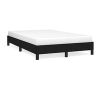 LAPOOH Cadre de lit sans Matelas Noir 120x190 cm Tissu,Lit Adulte,Lit À Cadre