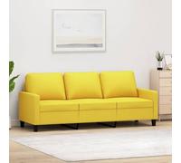 LAPOOH Canapé 3 places moderne en tissu jaune clair 180 cm