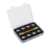 LAPOOH Clé à Rayons de Moto 10 Tailles Embouts Interchangeables, Matériau Aluminium + Fer, Démontage Facile, Convient à la Plupart des Motos, Livrée avec une Boîte, Réglage du Fil (B (or))