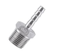 LAPOOH Connecteur de Tuyaux SS304 en Acier Inoxydable Machinerie D'ingénierie Conjointe (1/2 '' * 8 mm)