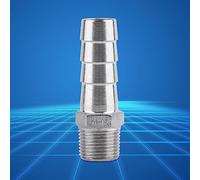 LAPOOH Connecteur de Tuyaux SS304 en Acier Inoxydable Machinerie D'ingénierie Conjointe (3/8 '' * 15 mm)