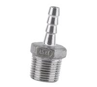 LAPOOH Connecteur de Tuyaux SS304 en Acier Inoxydable Machinerie D'ingénierie Conjointe (3/8 '' * 6 mm)