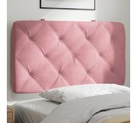 LAPOOH Coussin de tête de lit Rose 80 cm Velours,Tete de lit capitonnée,tête de lit à Poser au Sol