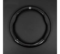 LAPOOH Couvre Volant de Voiture pour Alfa Romeo Giulia Stelvio Giulietta 159 147 156 166, Respirant et Antidérapant,Confort Durabilité Sécurité Protège Roue Accessoires D'Intérieur,Round