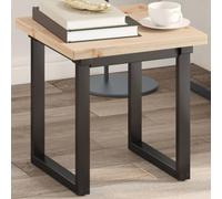 LAPOOH Dessus de Table 40x40x2,5 cm carré Bois de pin Massif,Table Basse Salon,Petite Table Basse,Table Basse Rétro