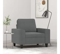 LAPOOH Fauteuil en tissu gris foncé 60 cm, fauteuils de cinéma, fauteuils de salon, fauteuil tantra sexuel, fauteuil TV, fauteuil d'allaitement - 359376