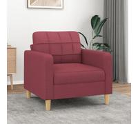 LAPOOH Fauteuil en tissu rouge rouge 60 cm, fauteuils de cinéma, fauteuils de salon, fauteuil tantra sexuel, fauteuil TV, fauteuil d'allaitement - SPU:359081