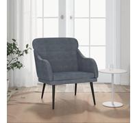 LAPOOH Fauteuil en velours gris foncé 63 x 76 x 80 cm, fauteuils de cinéma, fauteuils de salon, fauteuil tantra sexuel, fauteuil TV, fauteuil d'allaitement 351437