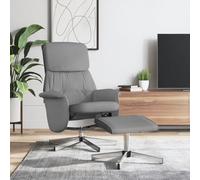 LAPOOH Fauteuil inclinable avec repose-pieds en tissu gris clair, fauteuils de cinéma, fauteuils de salon, fauteuil tantra sexuel, fauteuil TV, fauteuil d'allaitement - 356666