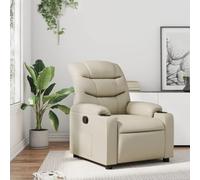 LAPOOH Fauteuil inclinable en cuir synthétique crème, fauteuils de cinéma, fauteuils de salon, fauteuil tantra sexuel, fauteuil TV, fauteuil d'allaitement - 374134