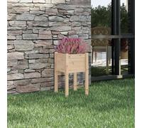 LAPOOH Jardinière d'extérieur 40x40x70 cm Bois de pin Massif,Jardiniere sur Pieds,Jardiniere Terrasse