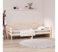 LAPOOH Lit de Jour Bois Massif de pin 90x190 cm,Lit Gigogne 2 Places,Lit Pliable