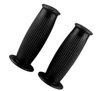 LAPOOH Paire de Poignées de Guidon Universelles en TPU Vintage pour Moto de 1 Pouce 25/28 Mm, Fabriquées en Matériau TPU de Haute qualité, Design Classique et Simple, Facile à Installer (Noire)