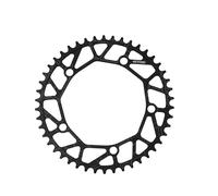 LAPooh Plateau De PéDalier Vélo Pliant Dents Larges étroites 130BCD Plateau 46 48 50 52 56 58T pignon en Alliage d'aluminium vélo pédalier Couronnes Cyclisme (Color : 46T Black)