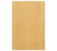 LAPOOH Plateau de table en bambou 60 x 100 x 2,5 cm, plan de travail de cuisine, planches en bois, table de salon, plan de travail en bois - 352717