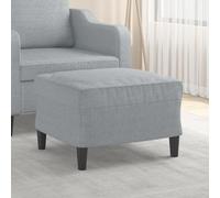 LAPOOH Repose-pieds en tissu gris clair 60 x 50 x 41 cm, repose-pieds de salon, repose-pieds de canapé, tabourets bas, pub pour s'asseoir, tabouret repose-pieds 349279