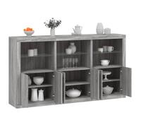 LAPOOH Sonoma 3209154 Buffet avec lumières Gris 181,5 x 37 x 100 cm