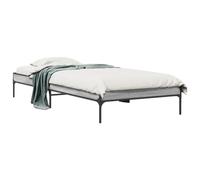 LAPOOH Structure de lit en bois ingénierie métal gris Sonoma 90 x 190 cm, base de lit, structure de lit, cadre de lit, cadre de lit, lit juvénile, lit jeune, lit de chambre, sommier - 845054