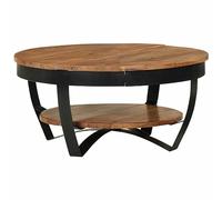 LAPOOH Table Basse 65x65x32 cm Bois d'acacia Solide,Table Basse,Table Basse Salon,Tables Basses de Salon,Table de Basse Moderne