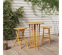 LAPOOH Table de bar pliable en bois massif de teck 90 x 65 x 105 cm, table d'entrée, meuble de cuisine, table console, bar de cuisine, table d'appoint - SPU : 319149