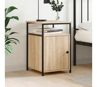 LAPOOH Table de chevet en bois contreplaqué chêne Sonoma 40 x 42 x 60 cm, tables de nuit pour chambre, table d'appoint, table de chevet, meuble de chambre, meuble de chambre 826035